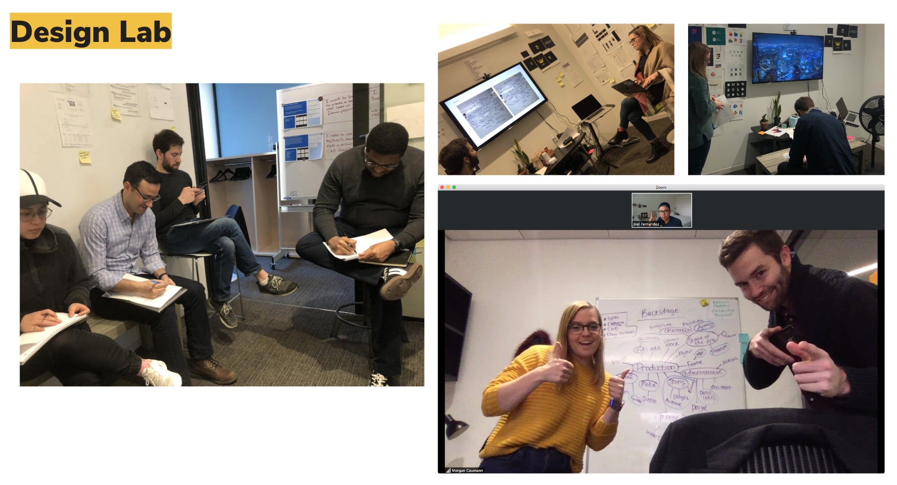 Backstage design lab — research and co-design sessions with CNE production staff